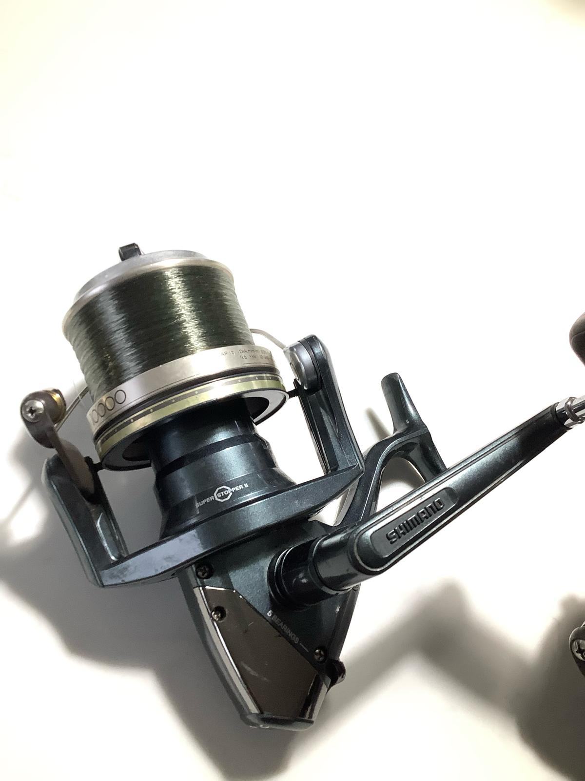 2 x Shimano Ultegra XTE 10000 Baitrunner Carp Fishing Reels.