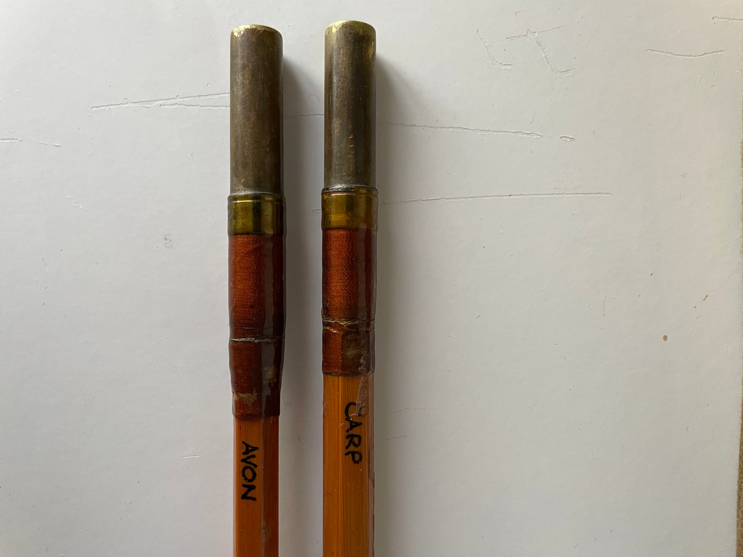 Allcock Vintage Carp-Avon Split Cane Twin Tip Fishing Rod. 1960’s.