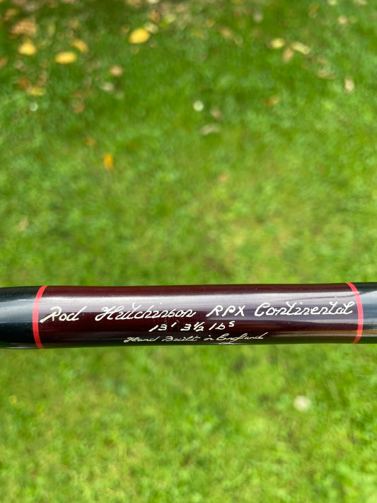 1 x Rod Hutchinson RPX Continental 13’ 3.5lb T/C Old School Carbon Carp Fishing Rod. 1990s.