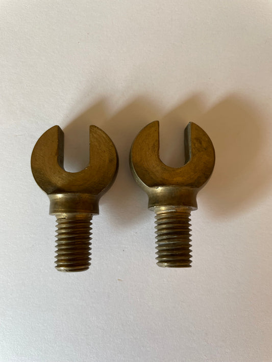 2 x Brass Opti Forks For Optonic Carp Fishing Bite Alarms.