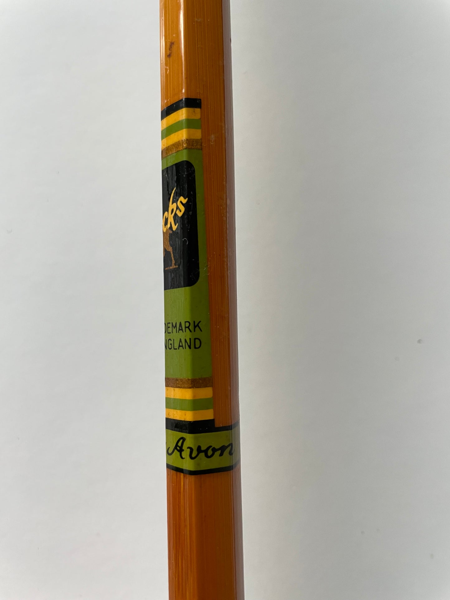 Allcock Vintage Carp-Avon Split Cane Twin Tip Fishing Rod. 1960’s.