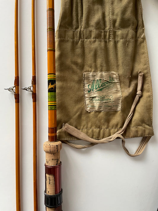 Allcock Vintage Carp-Avon Split Cane Twin Tip Fishing Rod. 1960’s.