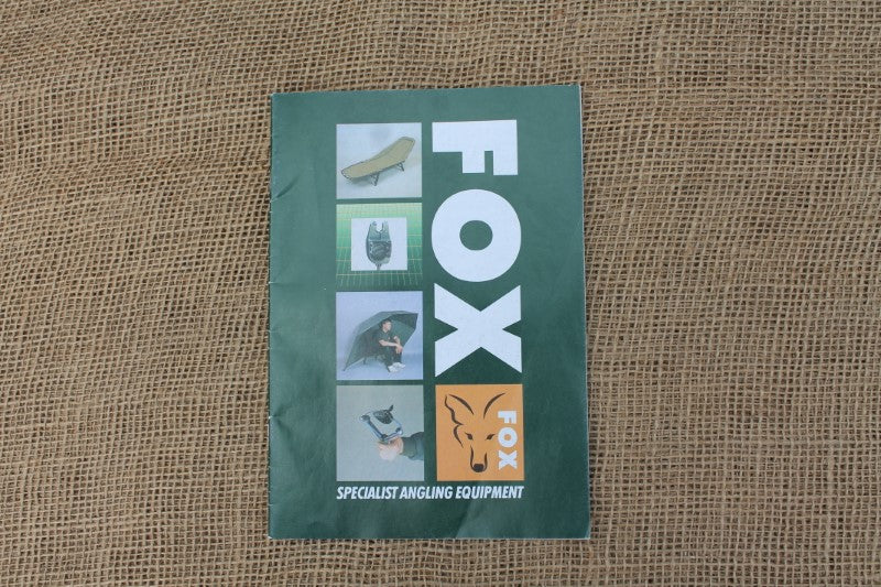 1 x Original Old School Fox Carp Fishing Tackle Catalogue. Old School. Early 1990s.