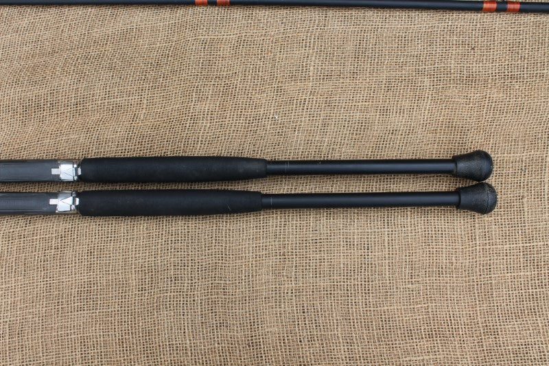 2 x Cono - Flex Old School Vintage Carp Fishing Rods. 11'. Circa 1970-870s.