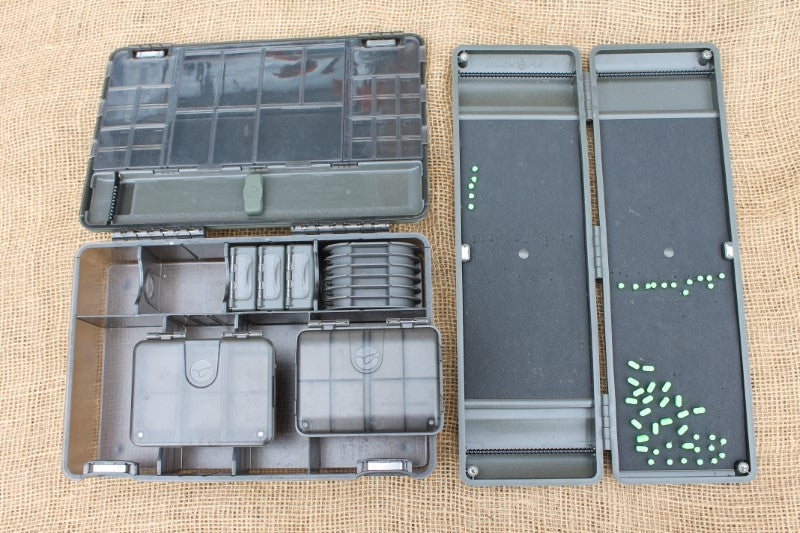 2 x Korda Carp Fishing Tackle Boxes. Rigsafe ETC.