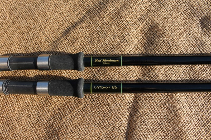 2 x Rod Hutchinson Spirolite MK II Old School Carp Fishing Rods. 12'. 2lb T/C.