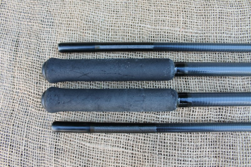 2 x Simpson's Of Turnford Multiply Magnum Old School Carbon Carp Fishing Rods. 12'6". 1990s.