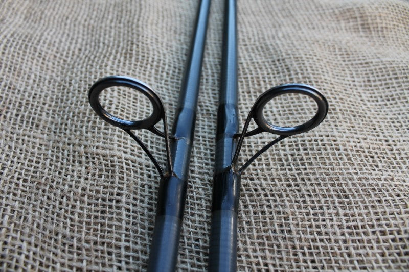 2 x Simpson's Of Turnford Multiply Magnum Old School Carbon Carp Fishing Rods. 12'6". 1990s.