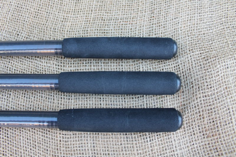 3 x Tony Fordham Farstrike Old School Carbon Carp Fishing Rods. 12'. 2.75lb T/C. 1990s. Nr MINT.