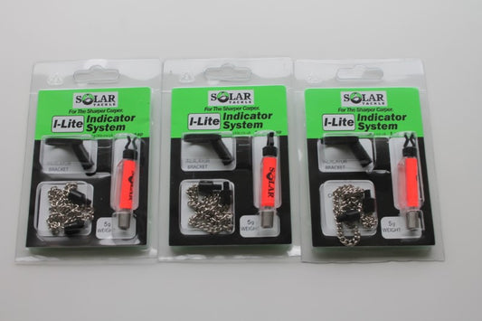 3 x Solar I Lite Carp Fishing Indicator System. RED. Unused.