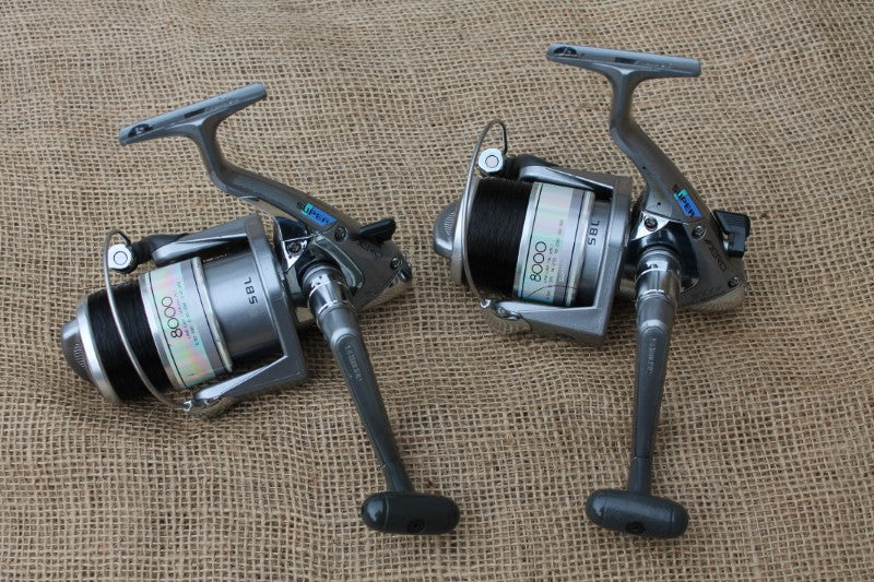 2 x Shimano Super Aero 8000F Carp Fishing Reels. Old School. RARE!